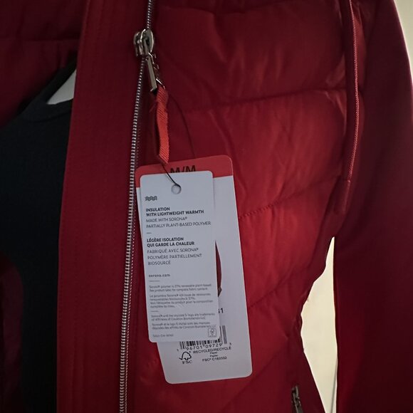 Tommy Hilfiger Women's Red Puffer Winter Jacket M (10-12) NWT - Picture 2 of 6